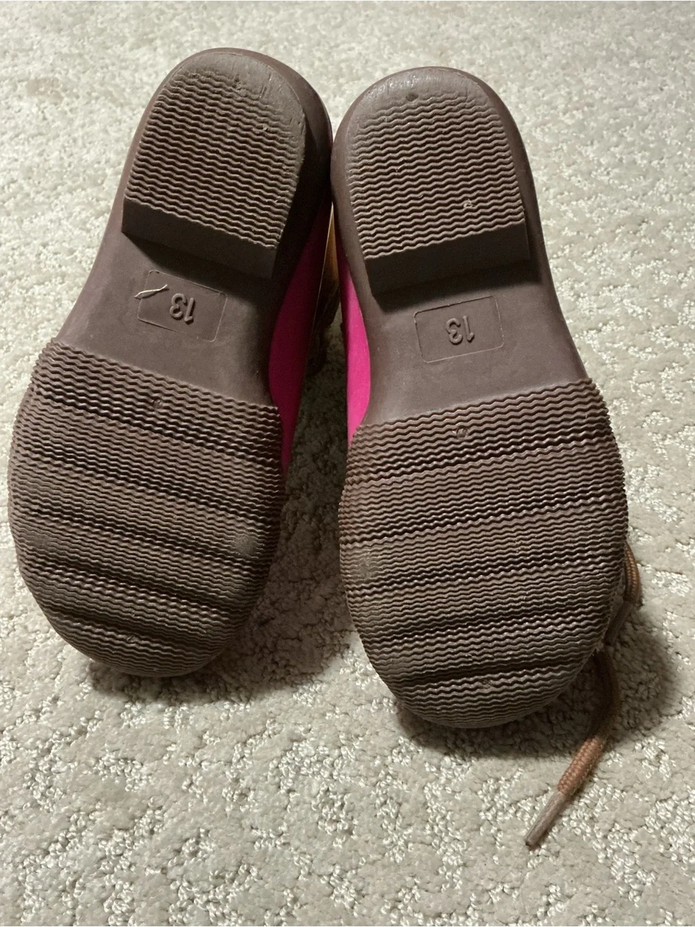 Kids Waterproof Winter Boots in Brown and Pink - Cozy Fleece Lining